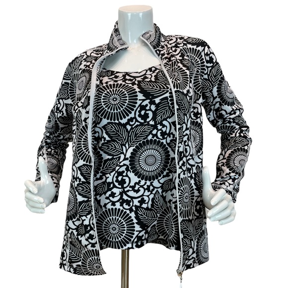 Core by Andrea Jovine 2-piece Set — Top and Front Zip Jacket - Picture 2 of 8